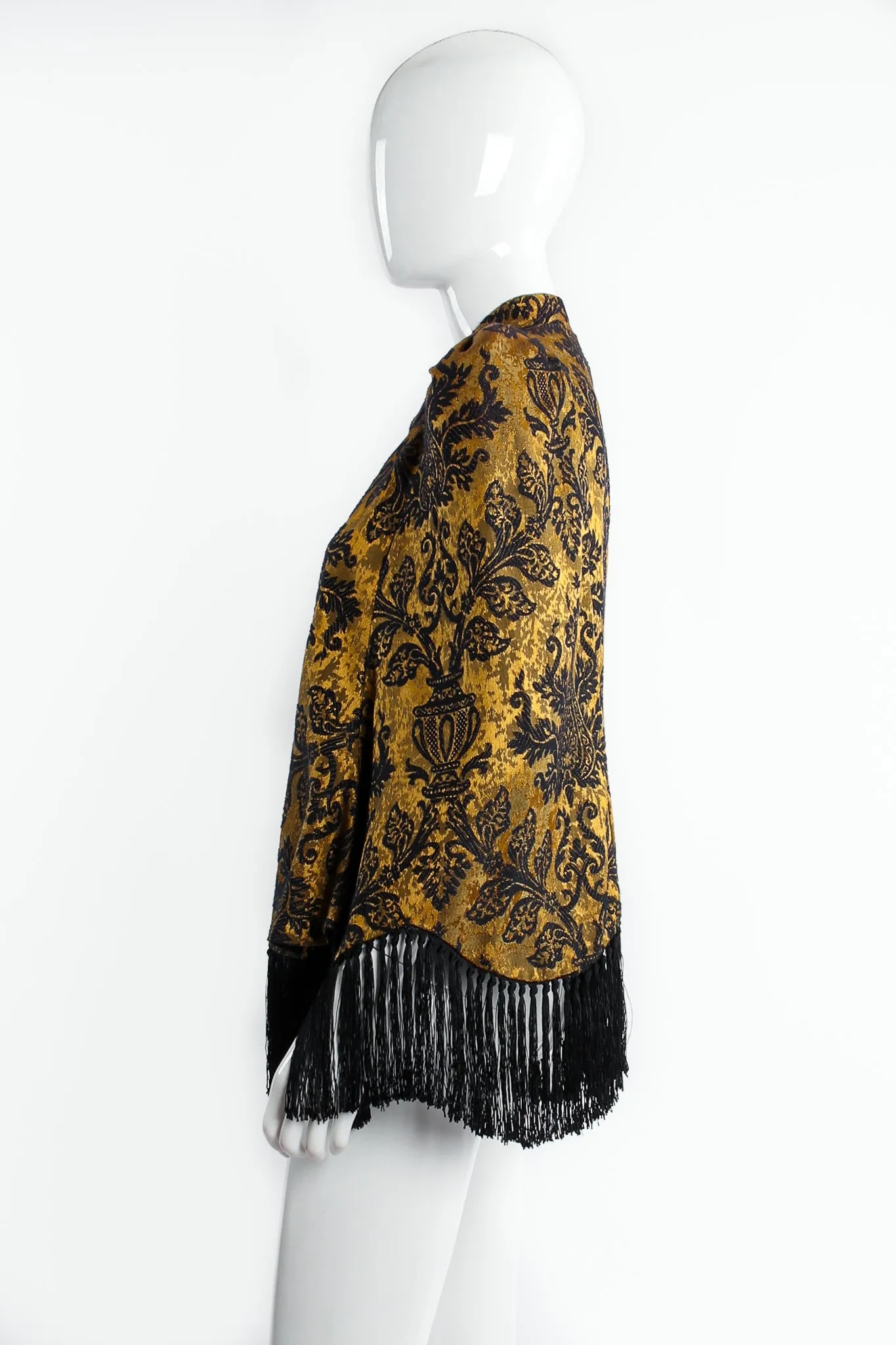 Brocade Fringe Capelet