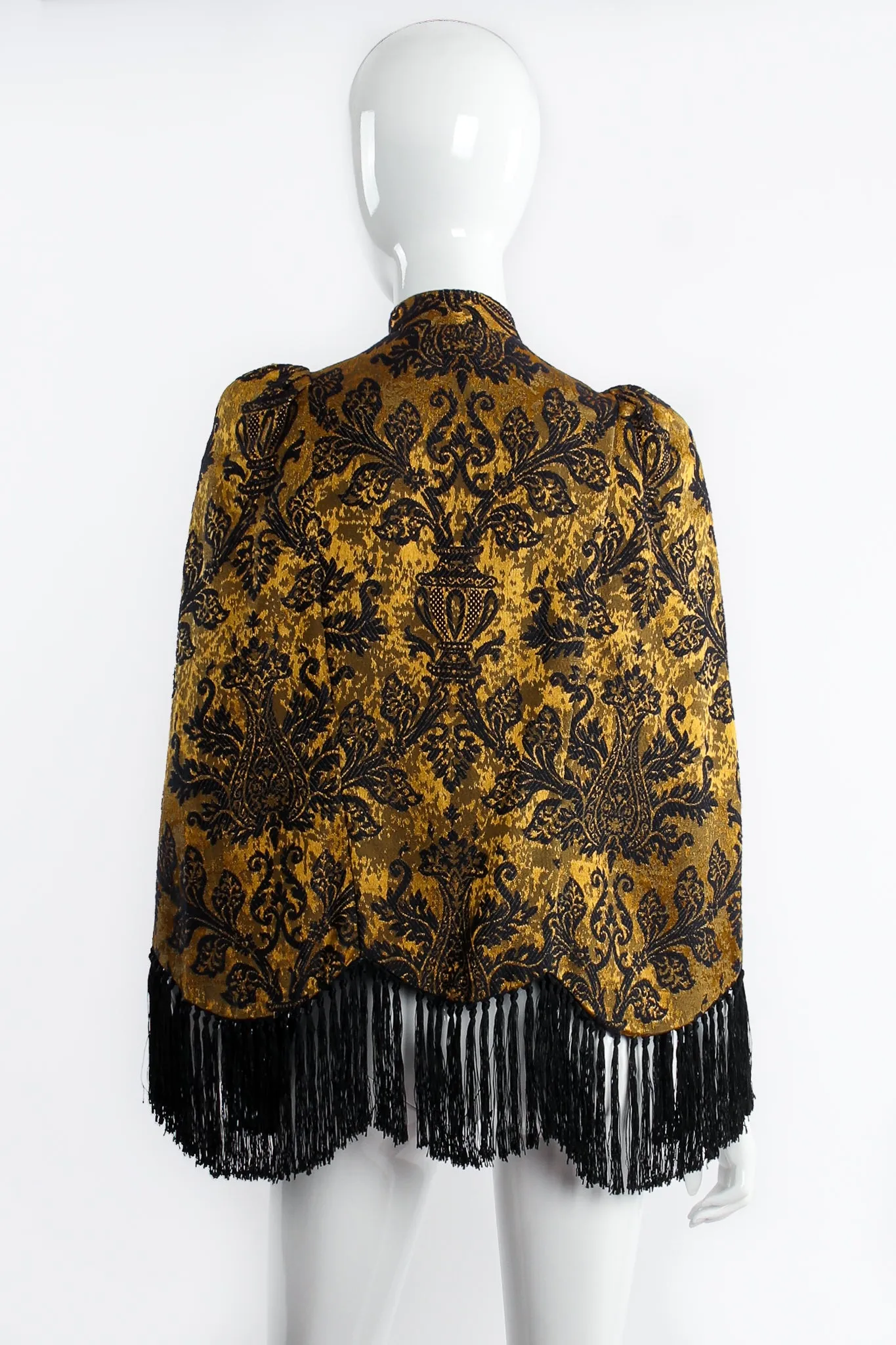 Brocade Fringe Capelet