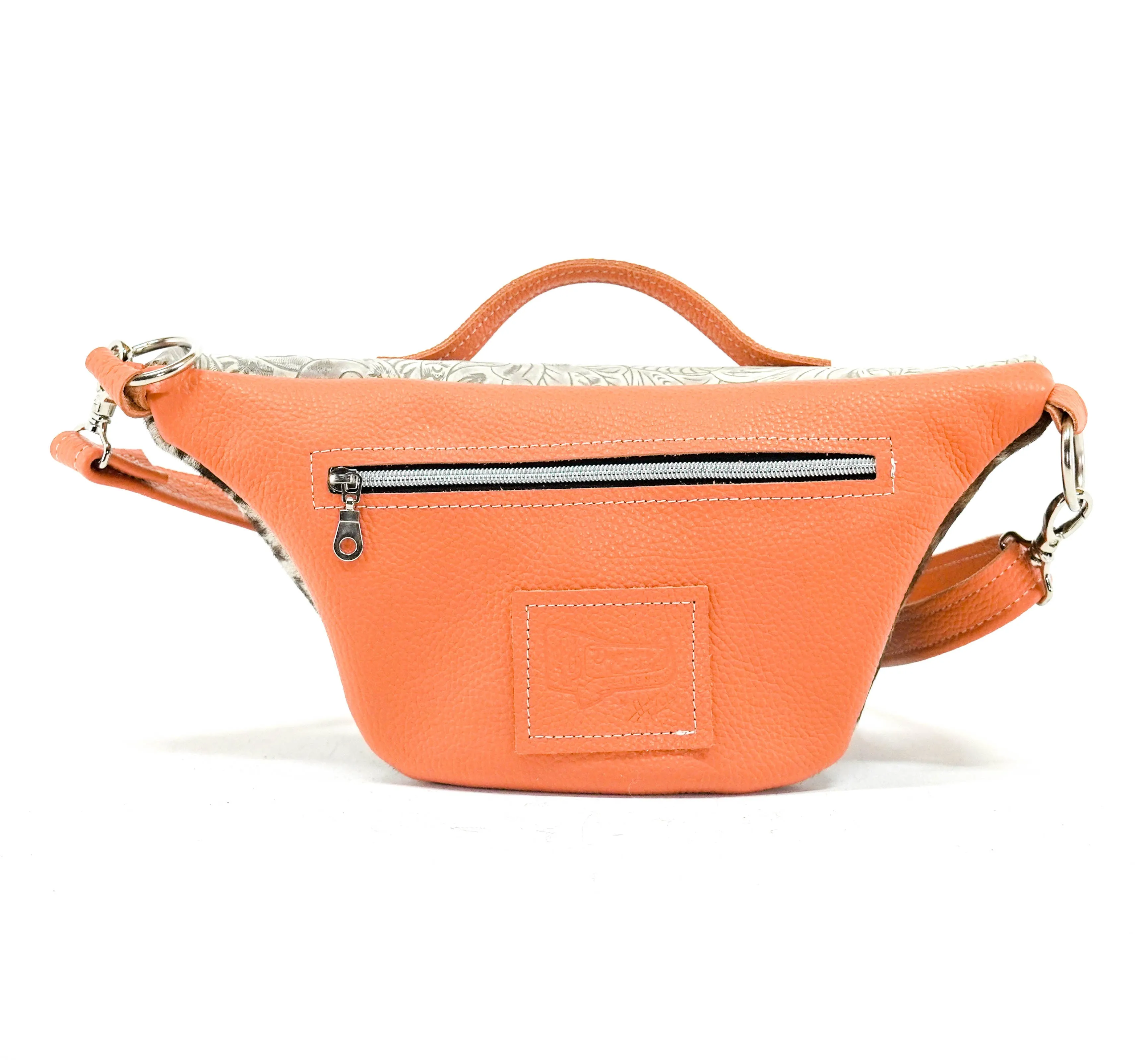 Bum Bag - Chocolate & White w/ Bone Dallas Tool