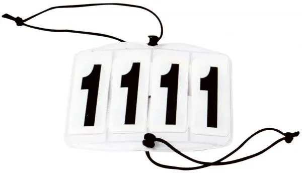 BUSSE Competition Numbers ECKIG, 4-digit