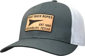 Cap #03RDJ - Charcoal / White Mesh / Leather Patch
