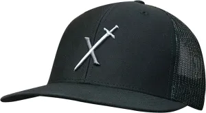 Cap #03RDO - Black / Black Mesh / Excalibur Logo