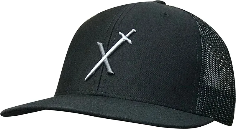 Cap #03RDO - Black / Black Mesh / Excalibur Logo