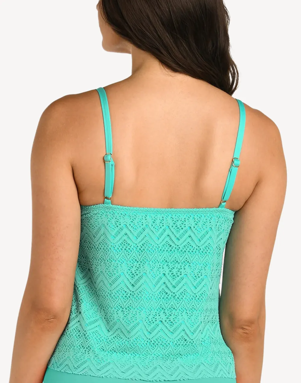 Cecily Crochet Tiered Tankini Top