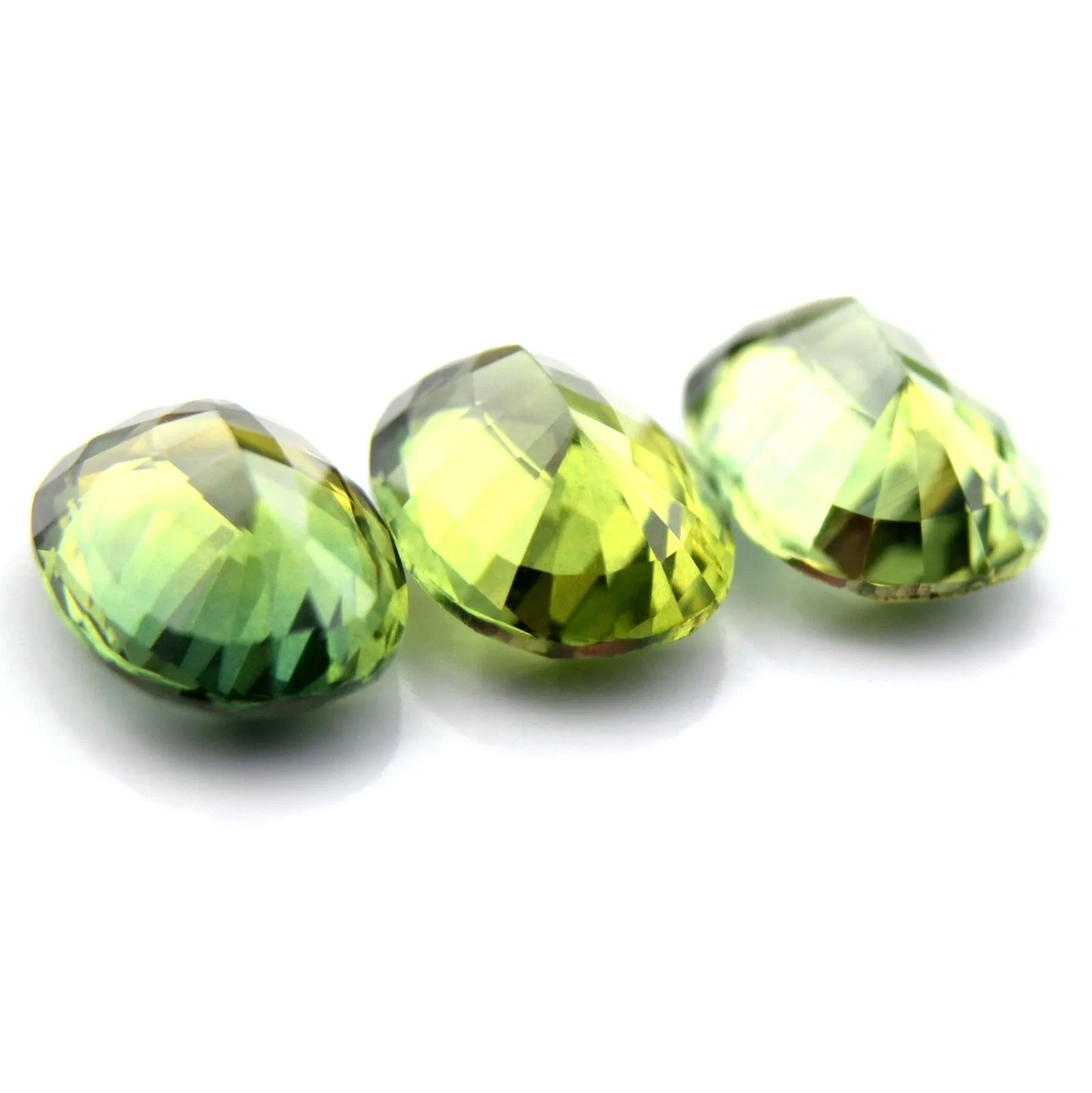 Certified Natural Green Sapphire Matching Set