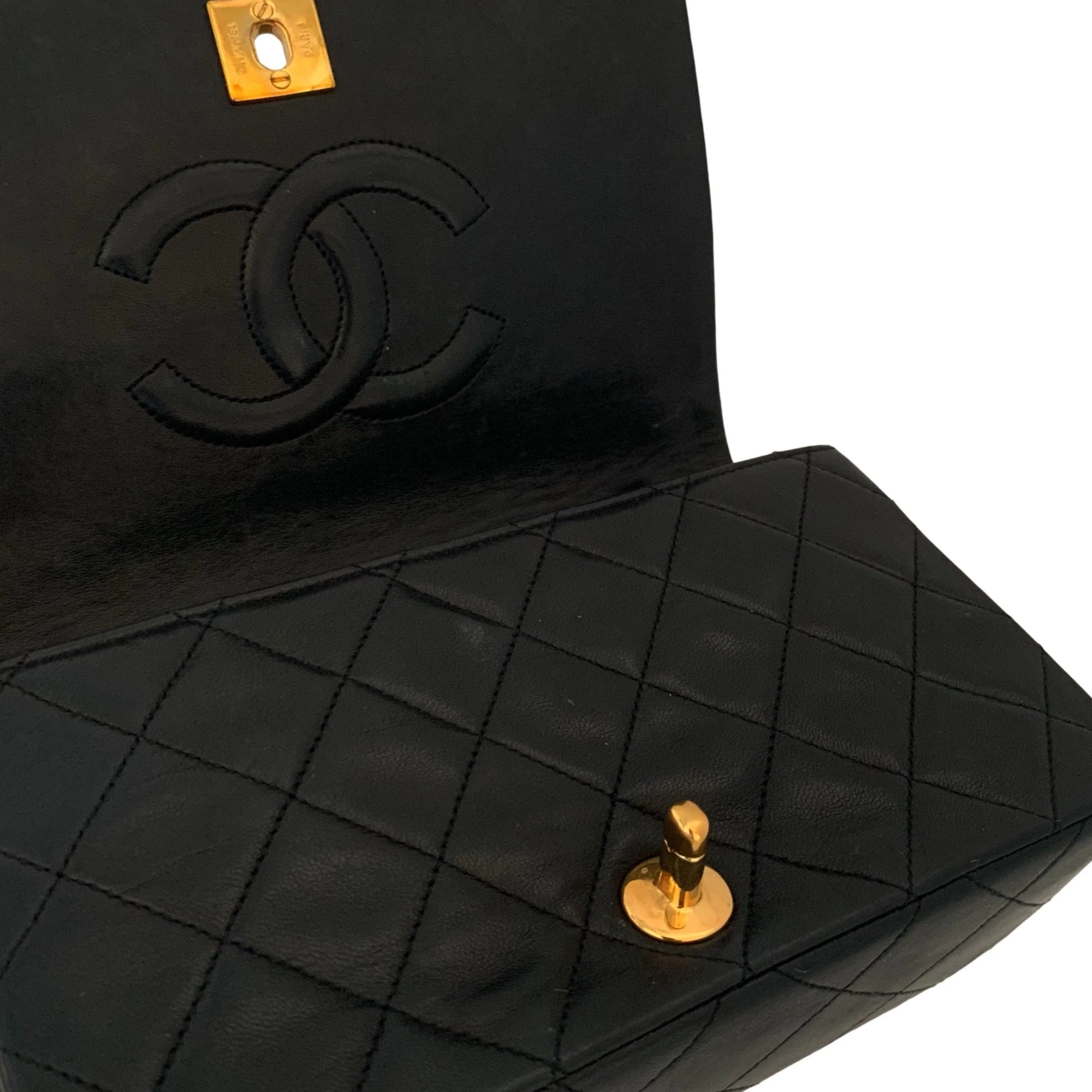 Chanel Black Lambskin Flap Bag
