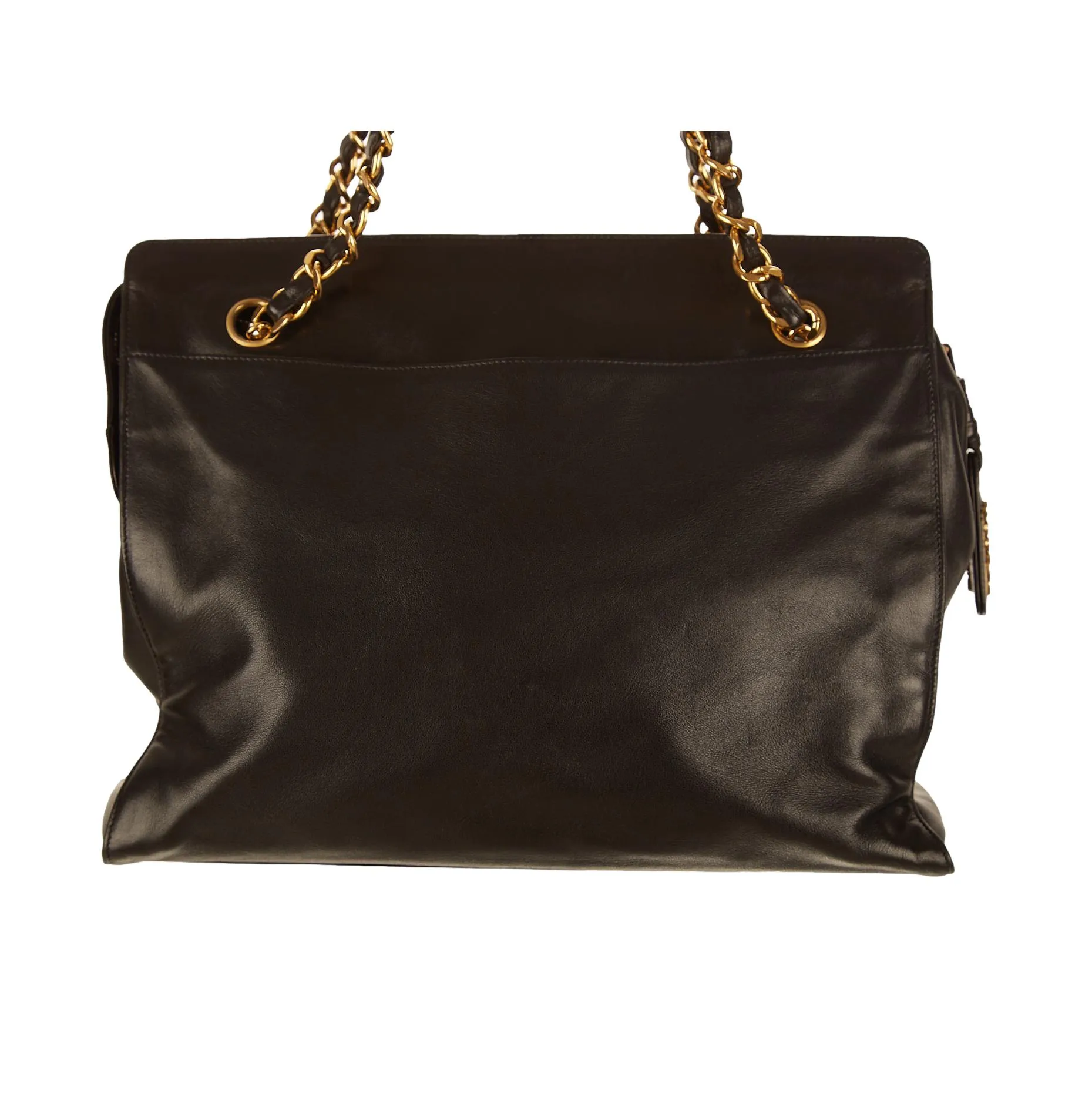 Chanel Black Logo Shoulder Bag