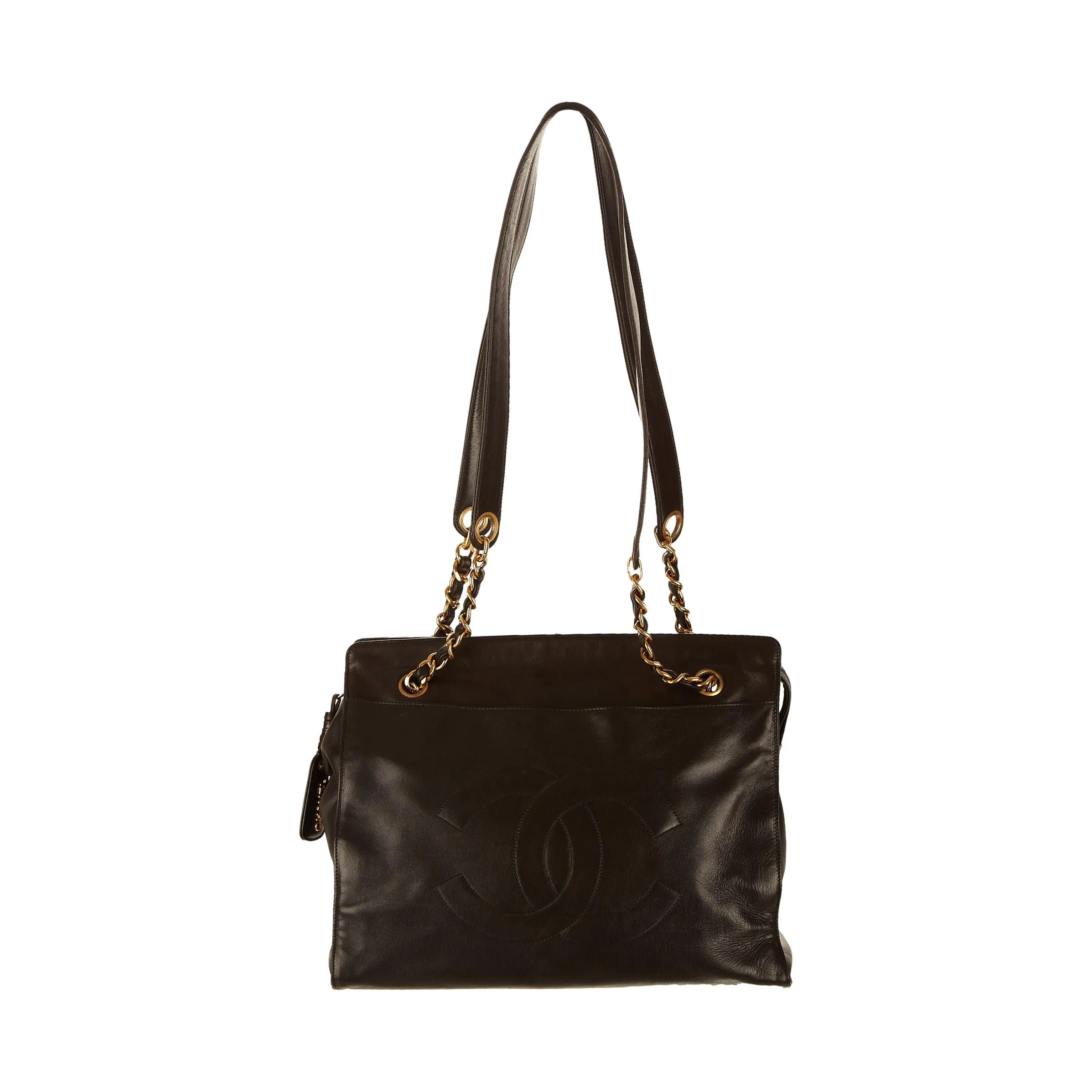 Chanel Black Logo Shoulder Bag