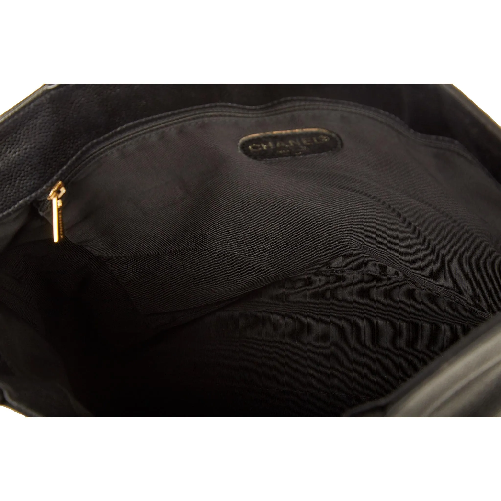 Chanel Black Logo Tote
