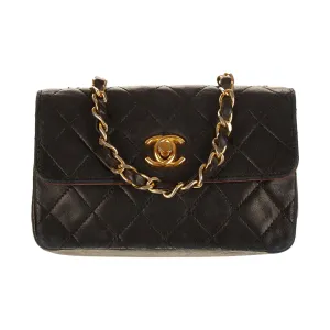 Chanel Black Quilted Mini Flap Bag