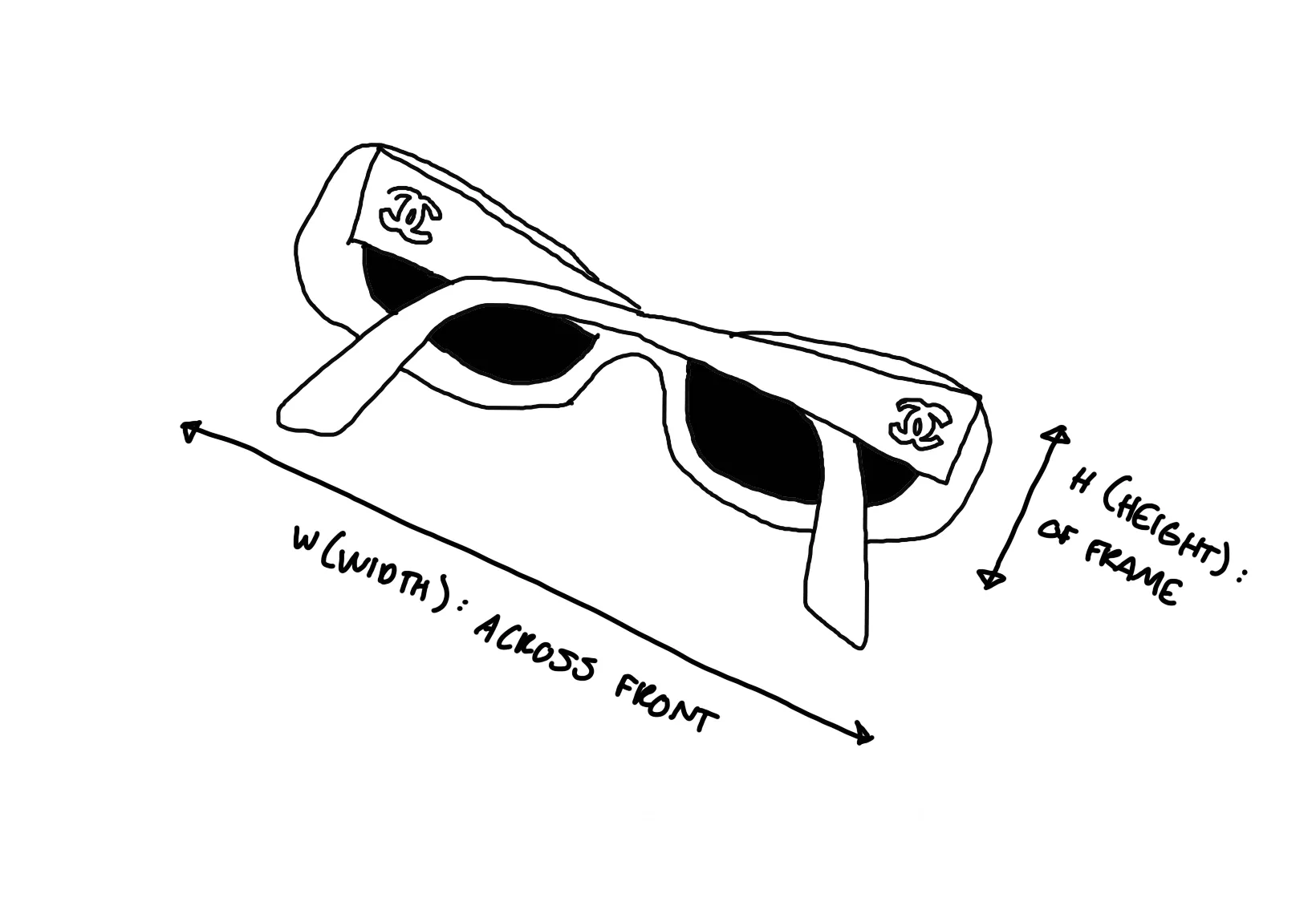 Chanel Blue Center Logo Foldable Sunglasses