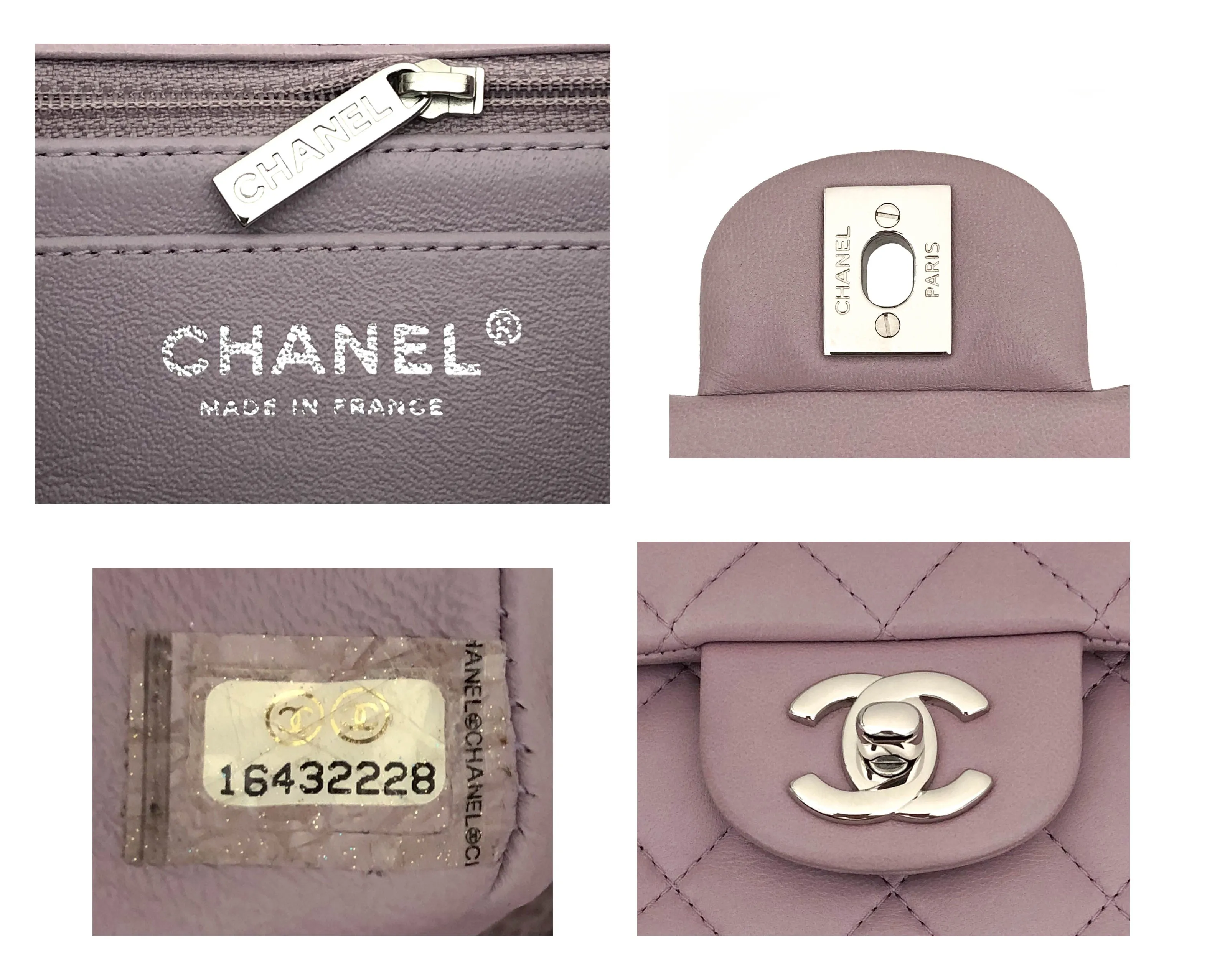 Chanel Rare Lavender Purple Lambskin Square Mini Flap