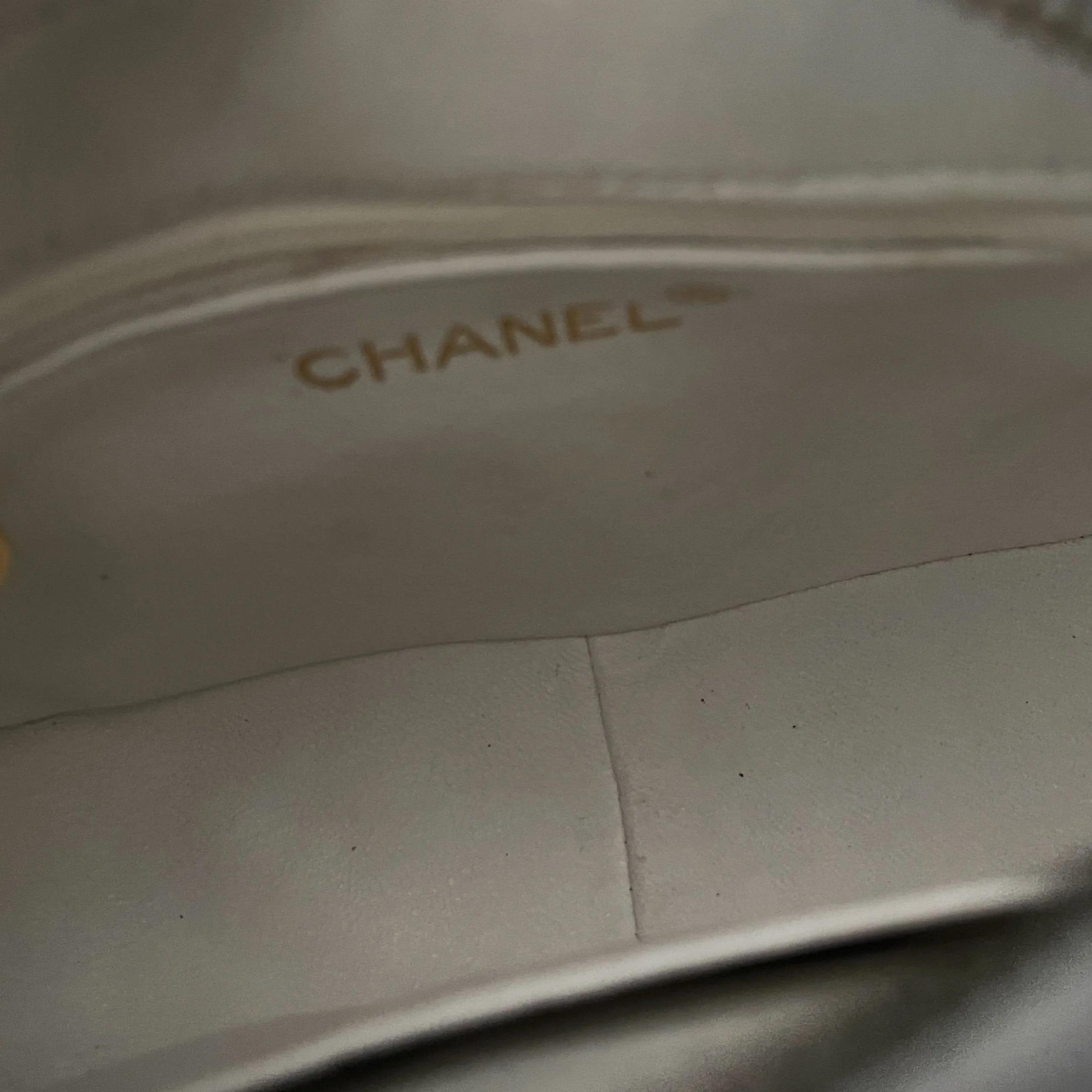 Chanel White Chain Crossbody Bag
