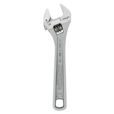 Channellock® Adjustable Wrenches, 4 in Long, .51 in Opening, Chrome, 804-CLAM