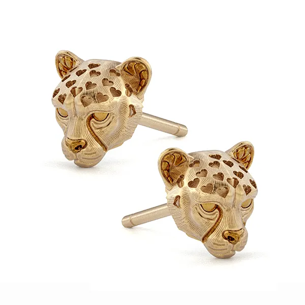 Cheetah Love Earring Studs