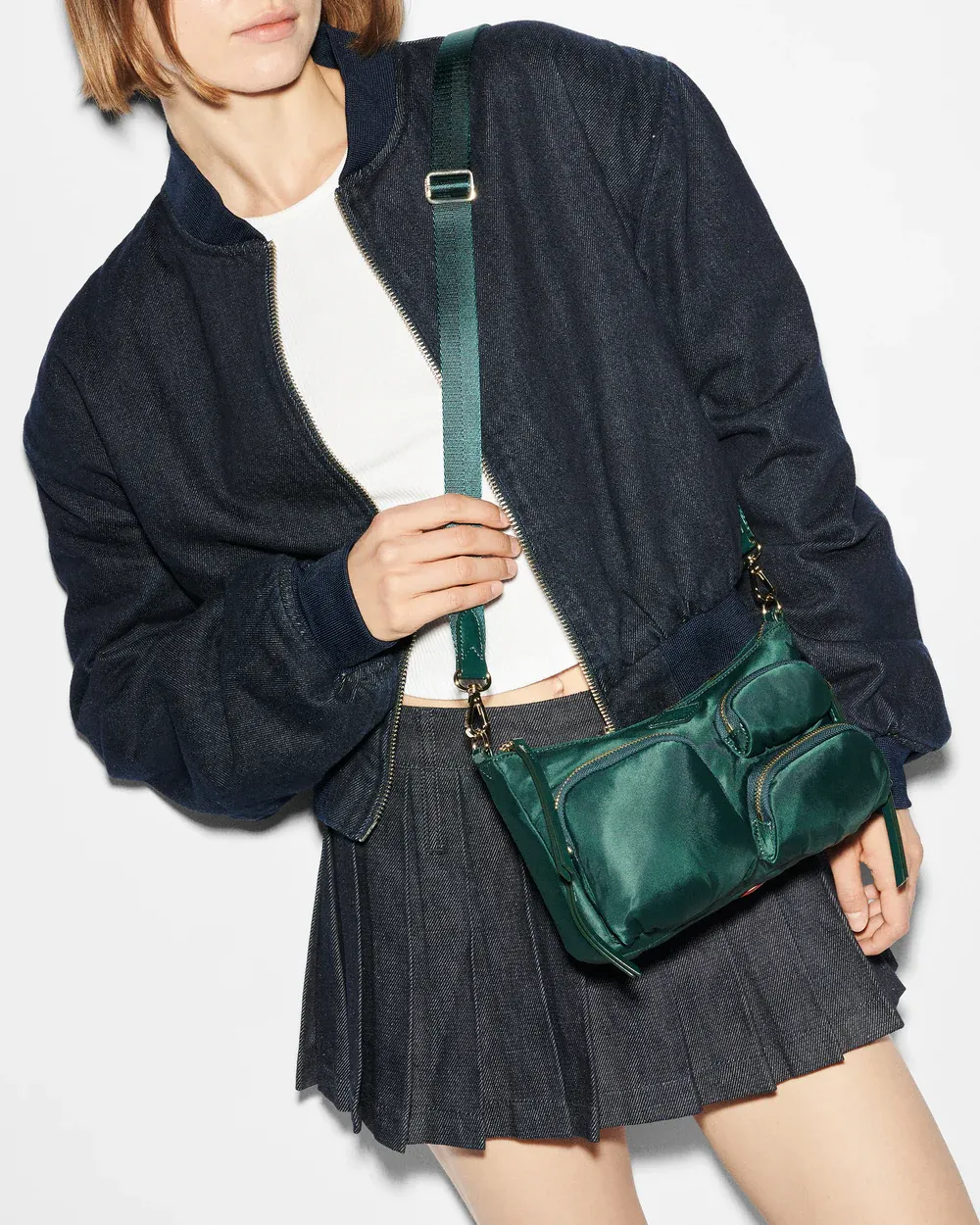 Chelsea Petite Shoulder | Emerald