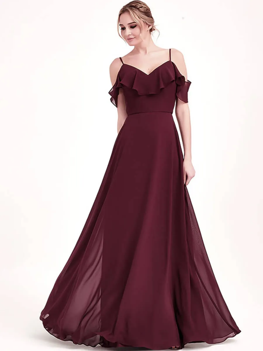 Chiffon 1 Of 3 Ways Convertible Dusty Purple Bridesmaid Dresses