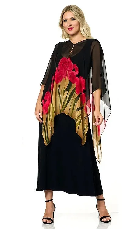 Chiffon Floral Convertible Scarf