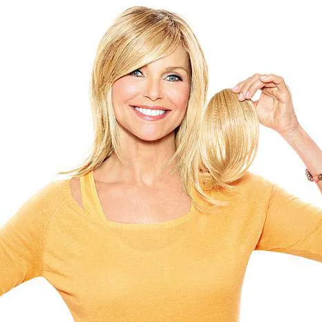 Christine Brinkley Full Sweeping Side FRINGE BY HairUwear