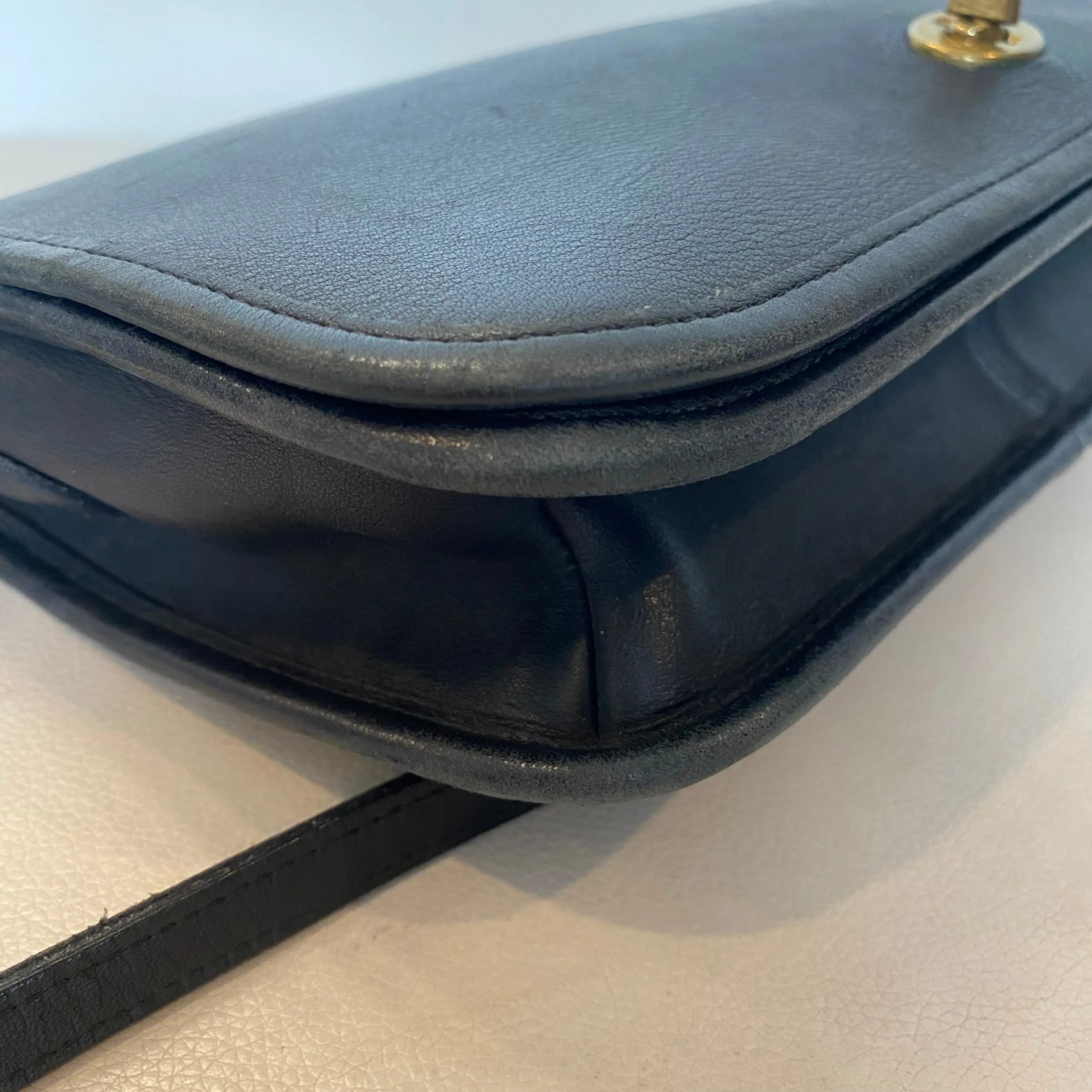 COACH Vintage Convertible Clutch Navy/Black