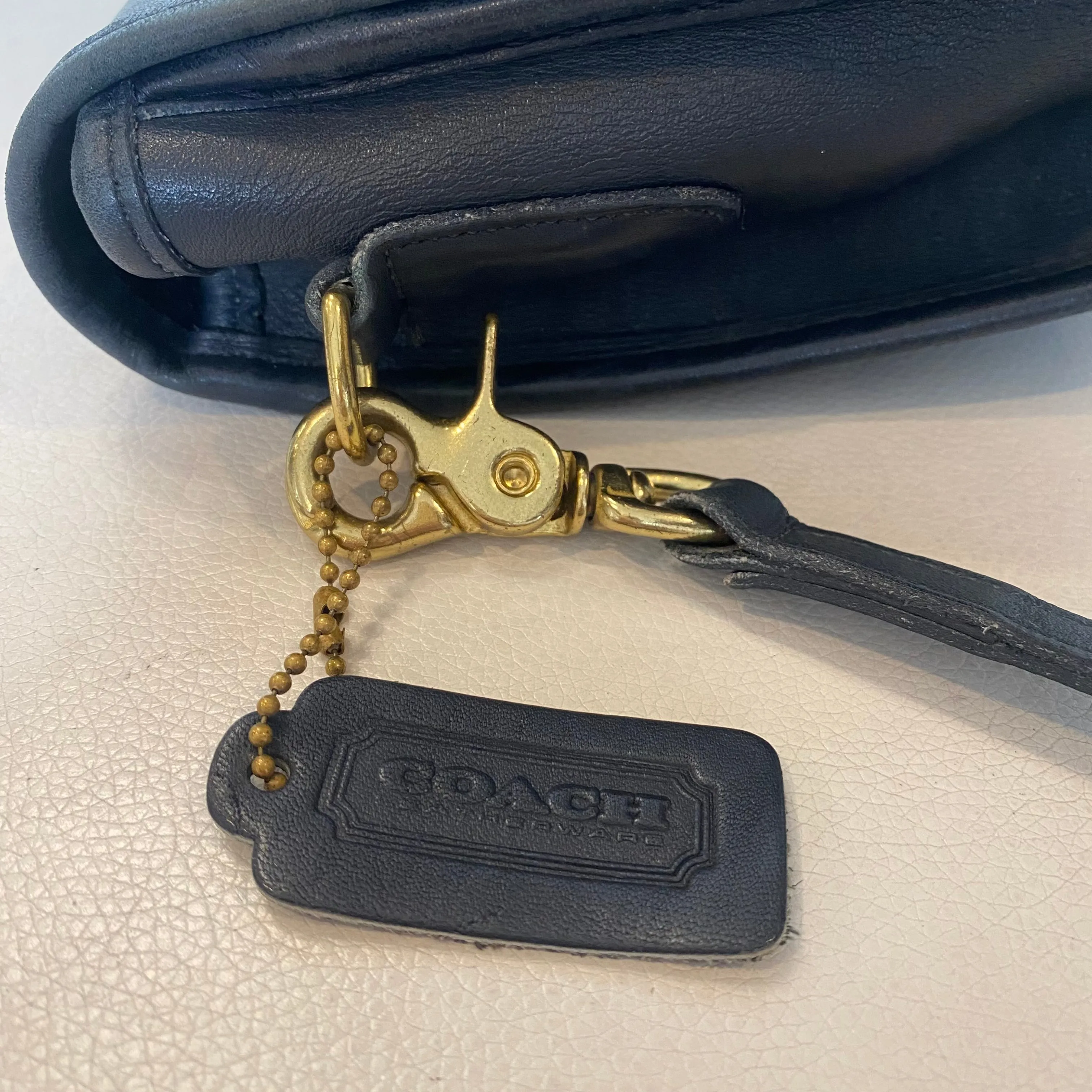 COACH Vintage Convertible Clutch Navy/Black