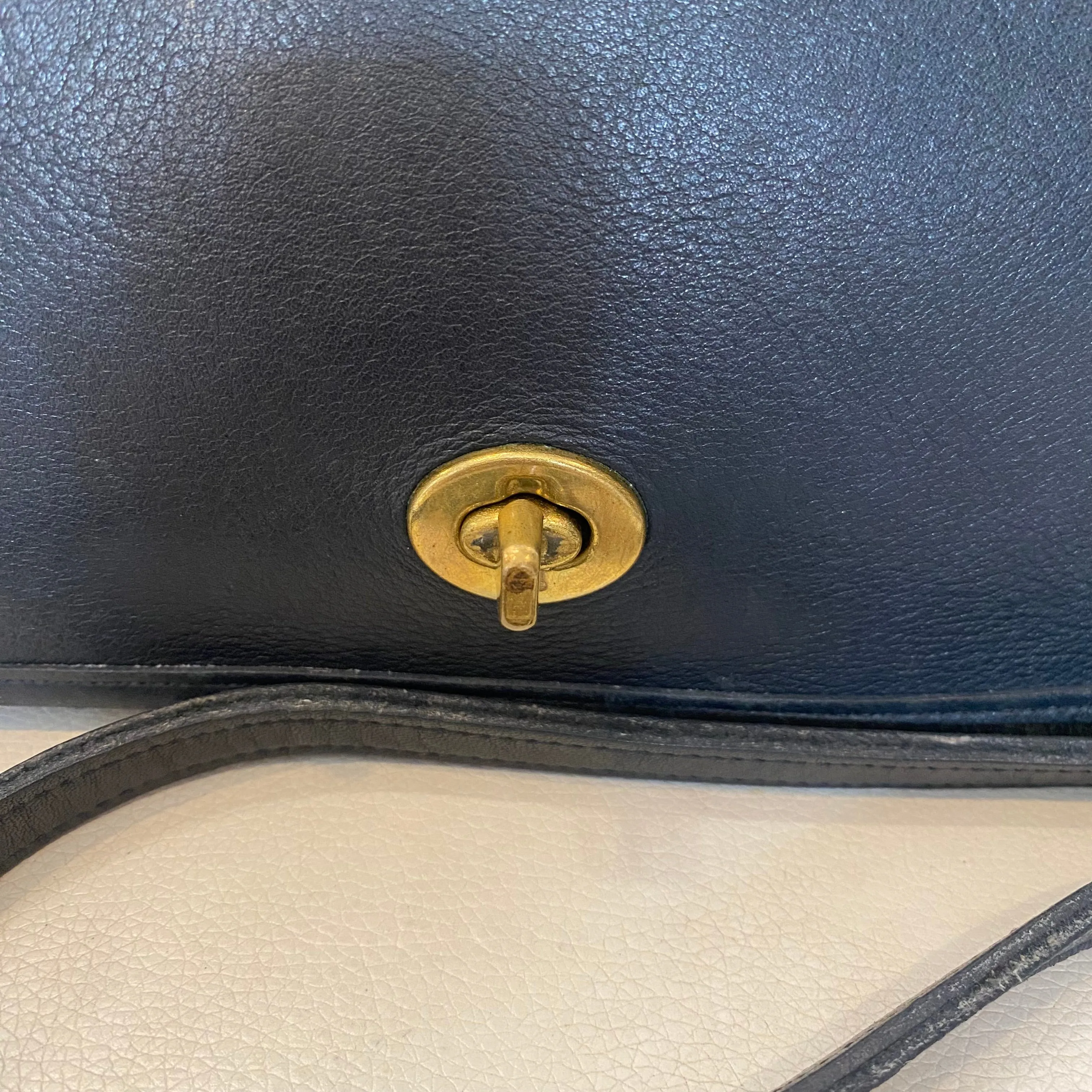 COACH Vintage Convertible Clutch Navy/Black