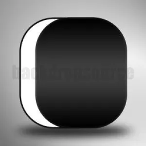 Collapsible Black And White Pop Up Backdrop (1.5m x 2.1m) - Clearance Sale