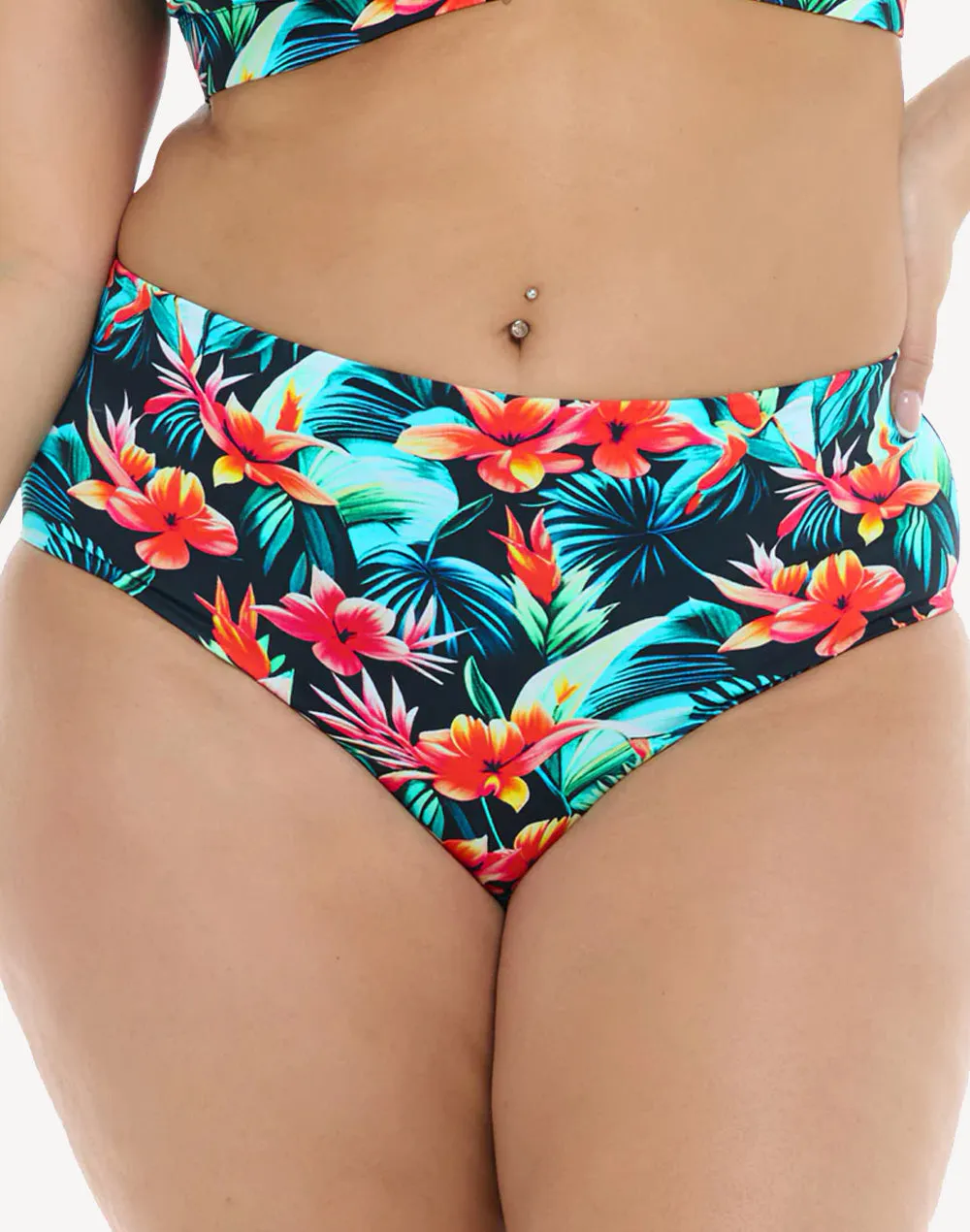 Colola High Tide Plus Size Bikini Bottom