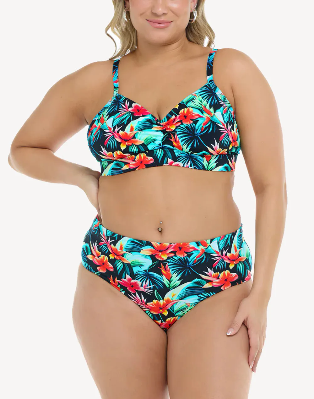 Colola High Tide Plus Size Bikini Bottom