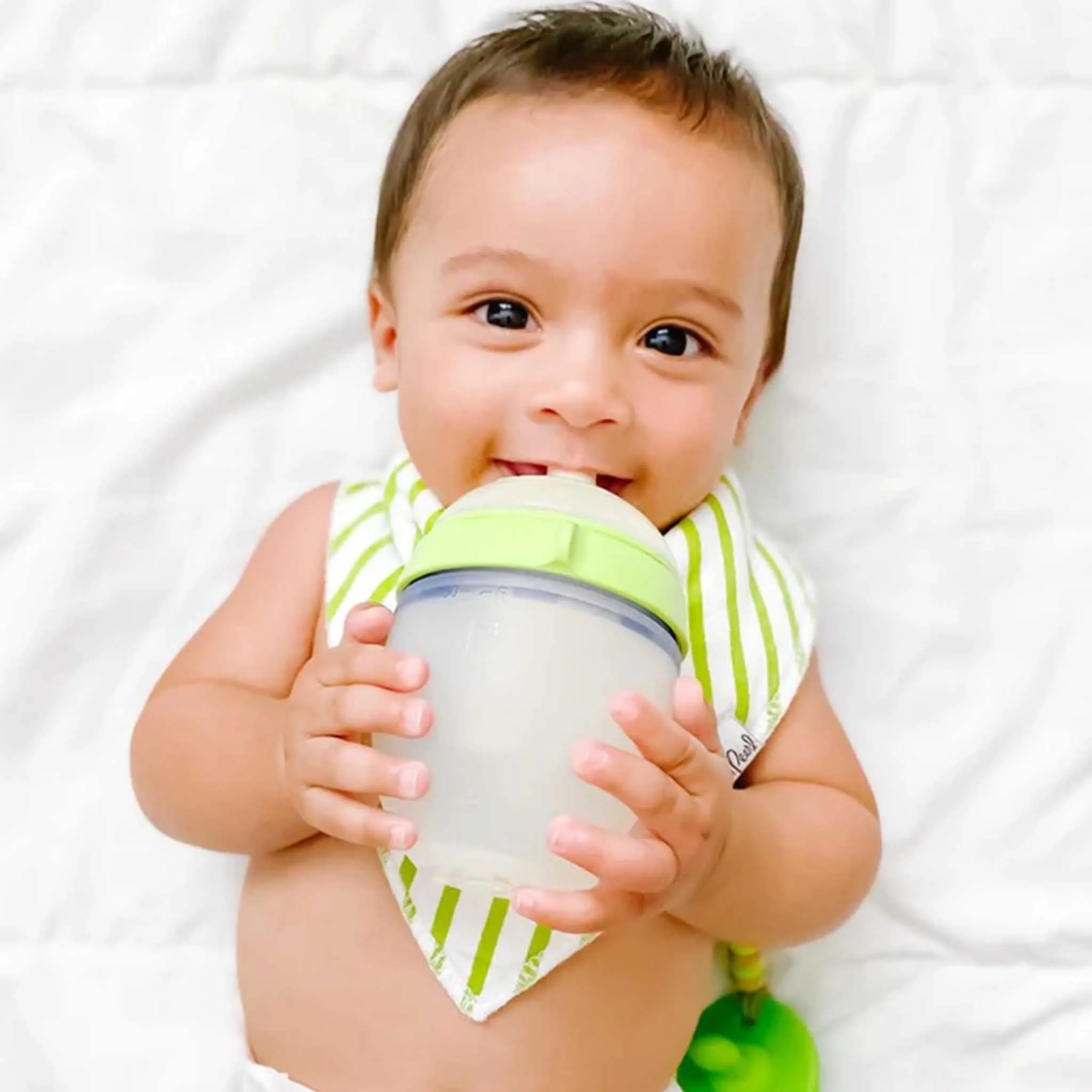 Comotomo Natural Feel Silicone Newborn Baby Bottle 2-Pack - 150ml/5oz Slow Flow