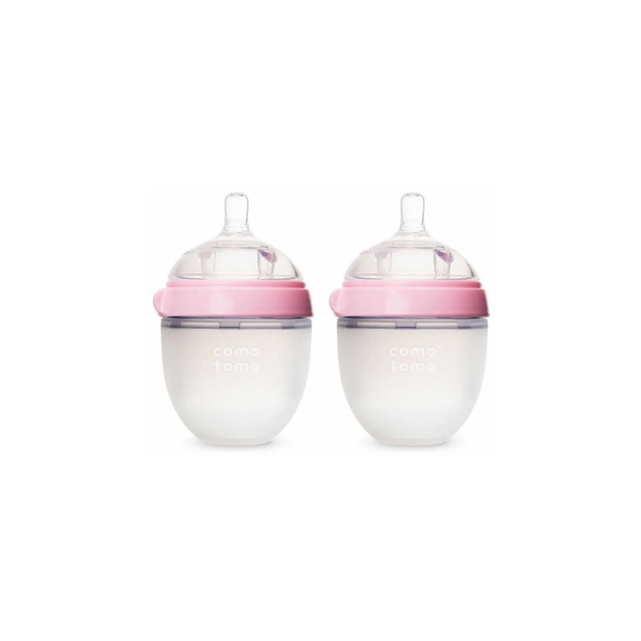 Comotomo Natural Feel Silicone Newborn Baby Bottle 2-Pack - 150ml/5oz Slow Flow