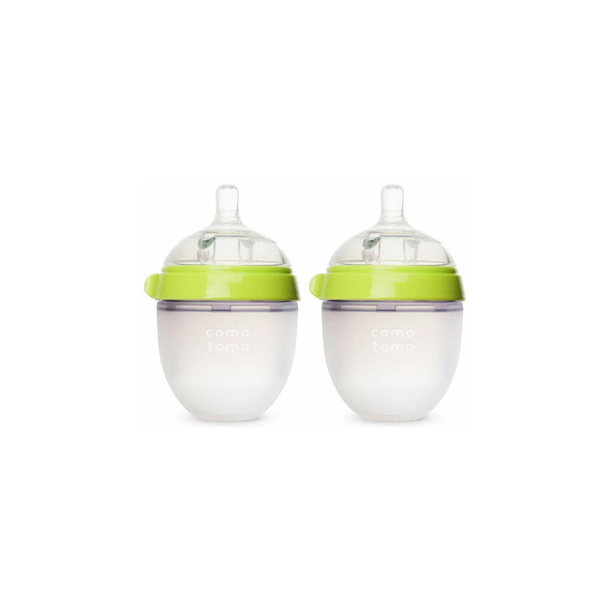 Comotomo Natural Feel Silicone Newborn Baby Bottle 2-Pack - 150ml/5oz Slow Flow