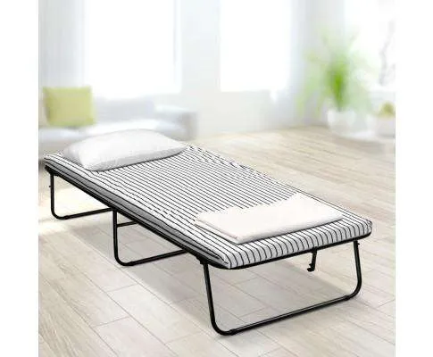 Compact Foldable Bed - White