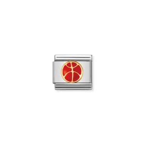 COMPOSABLE CLASSIC LINK WITH ENAMEL BASKETBALL