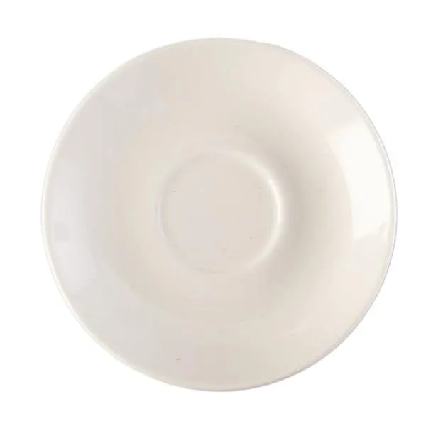 Continental Cafe White Satin Saucers 15cm 93CCWHS007