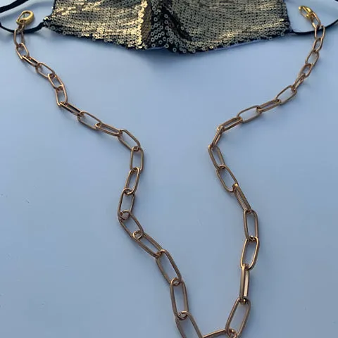 Convertible Paperclip Chain Face Mask (3 ways)