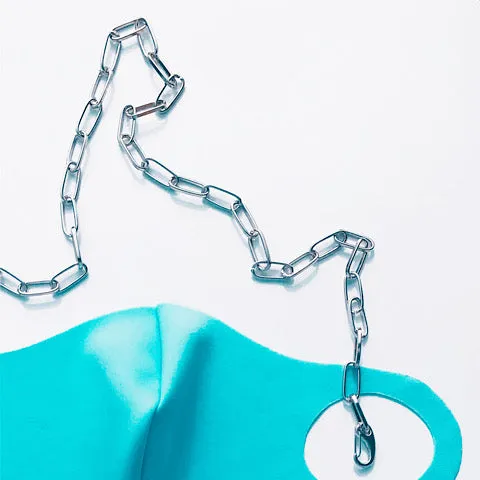 Convertible Paperclip Chain Face Mask (3 ways)