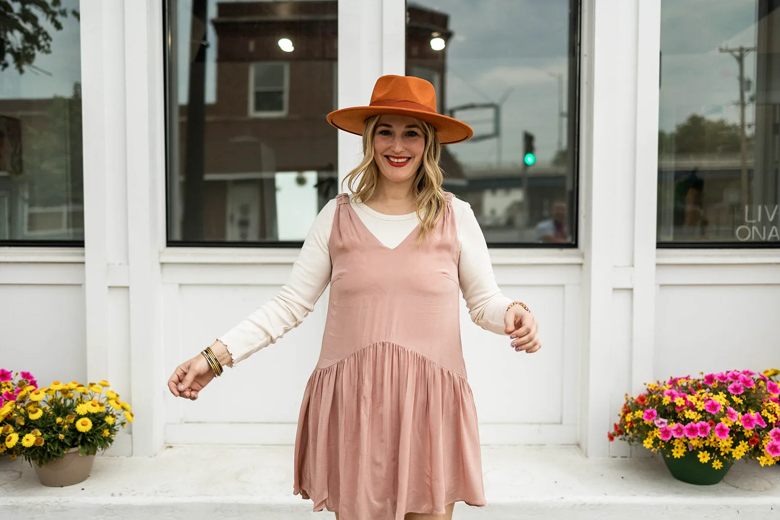 coreen dress in pink