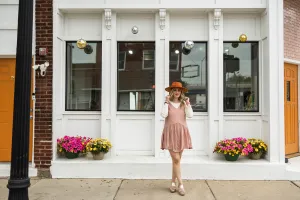 coreen dress in pink