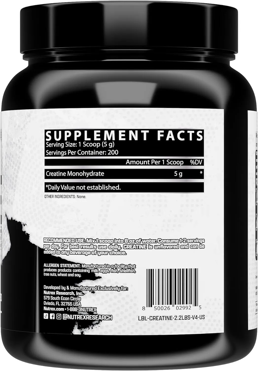 Creatine Drive  Monohidrato 1000g 200 Serv