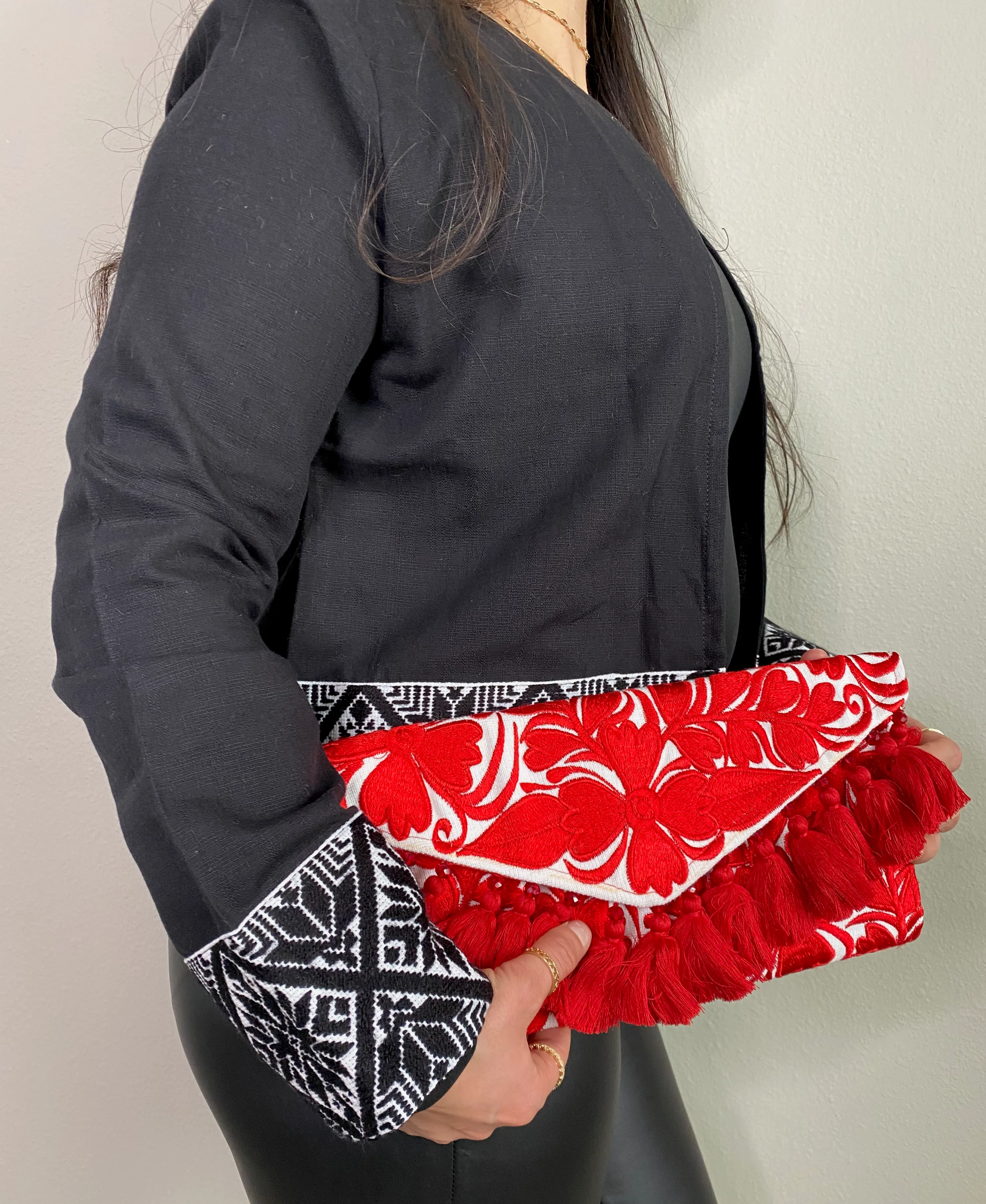 Crossbody Red Clutch
