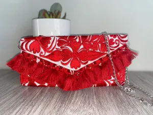 Crossbody Red Clutch