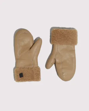 Curly merino mittens