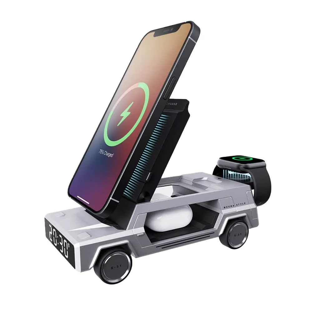 CyberLink 4-in-1 Wireless Charging Station