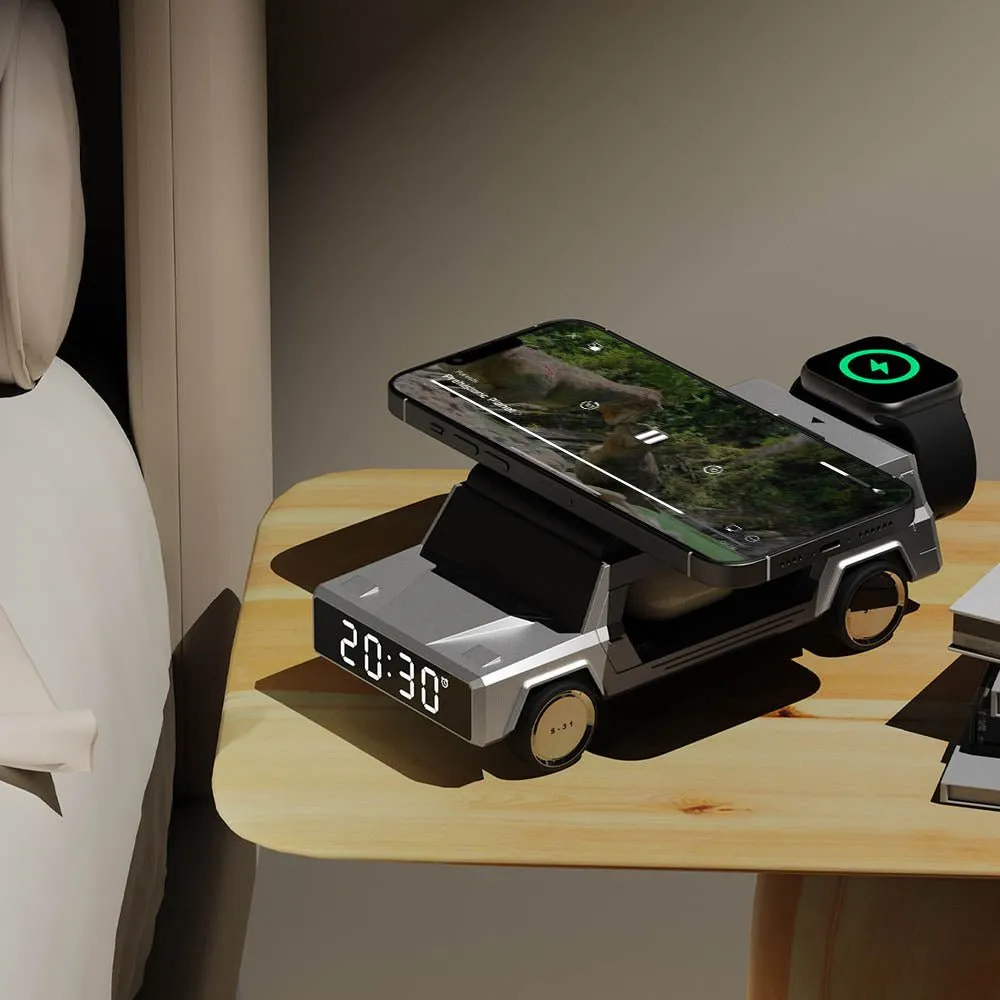 CyberLink 4-in-1 Wireless Charging Station