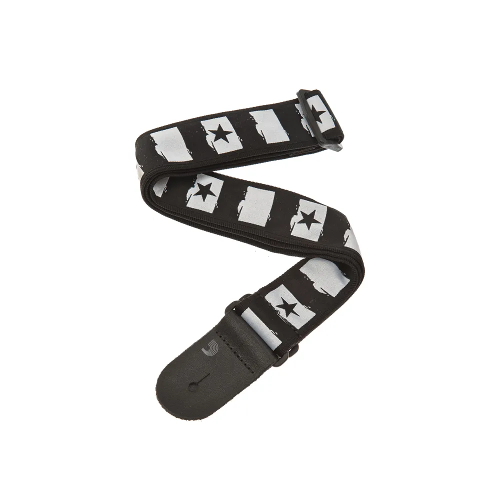 D'addario Nylon Woven Guitar Strap 2" Rock Star