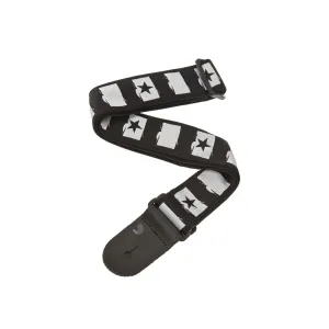 D'addario Nylon Woven Guitar Strap 2" Rock Star