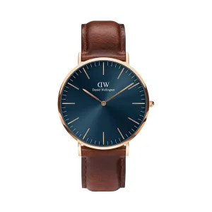 Daniel Wellington Men's Watch Rose Gold Tone Case Quartz