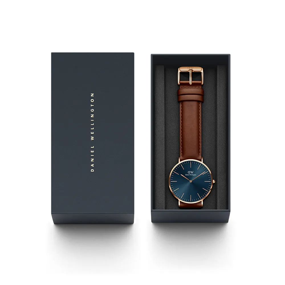Daniel Wellington Men's Watch Rose Gold Tone Case Quartz
