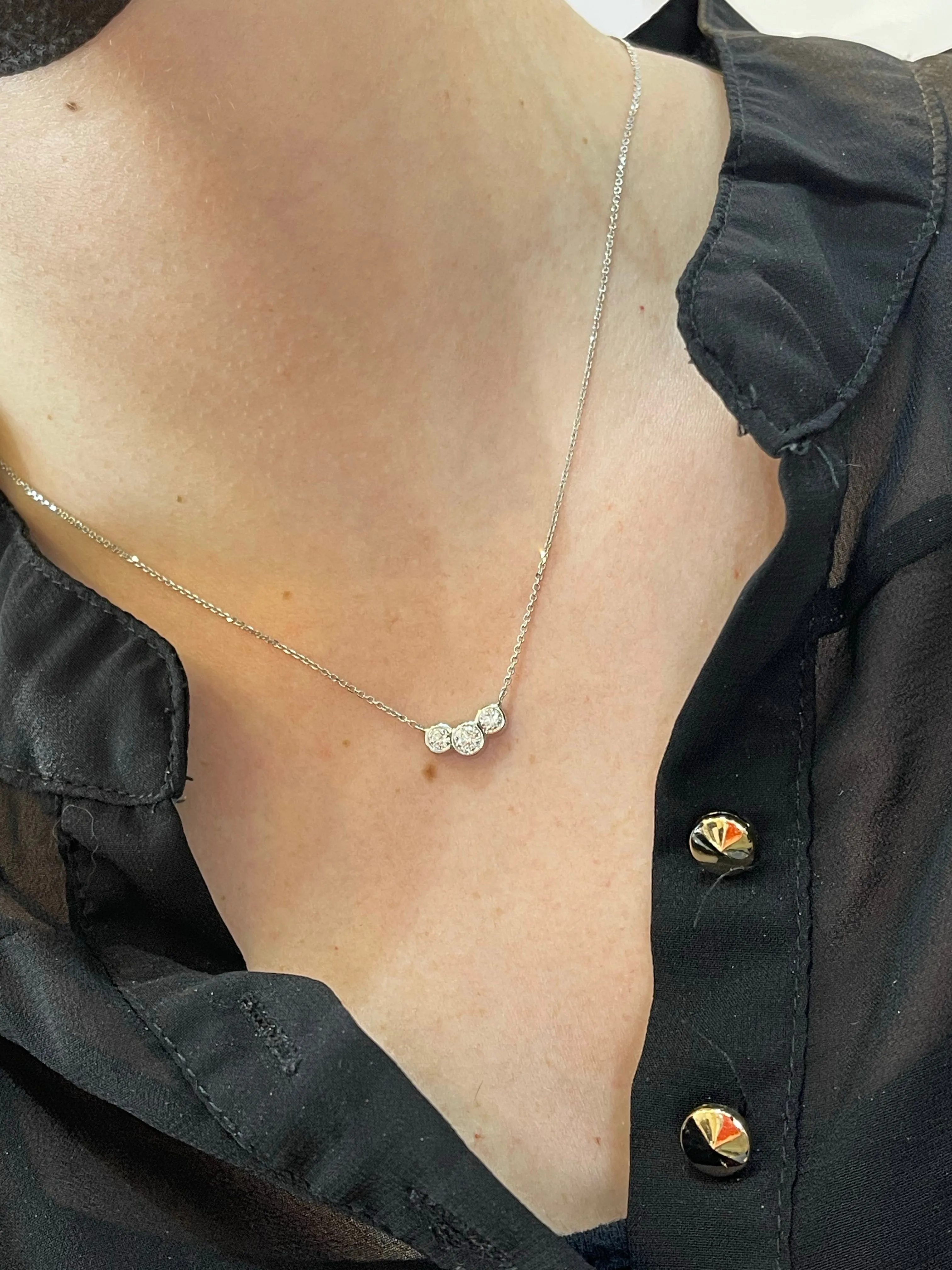 Delicate Diamonds Necklaces - 61357/ 61356